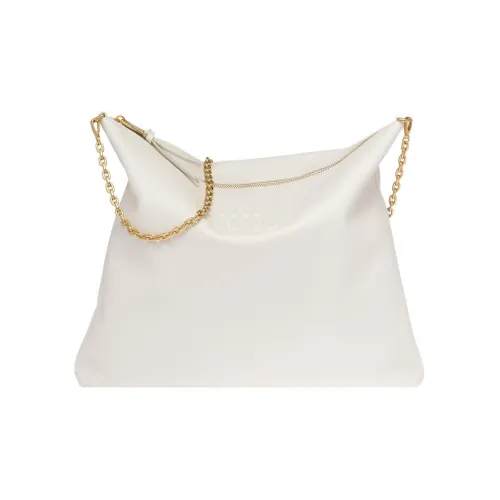 MIU MIU Soft Leather Handheld Handbag Shoulder Bag Women's White