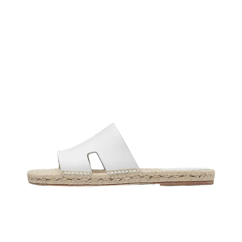 HERMES Antigua Odor Resistant Slide Slippers Men's White-0