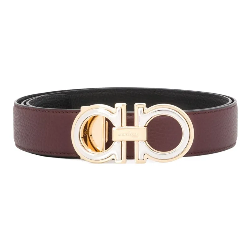 Ferragamo Gancini-buckle Leather Belt-0