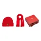 Red+Christmas Socks Embroidery Red Scarf Box