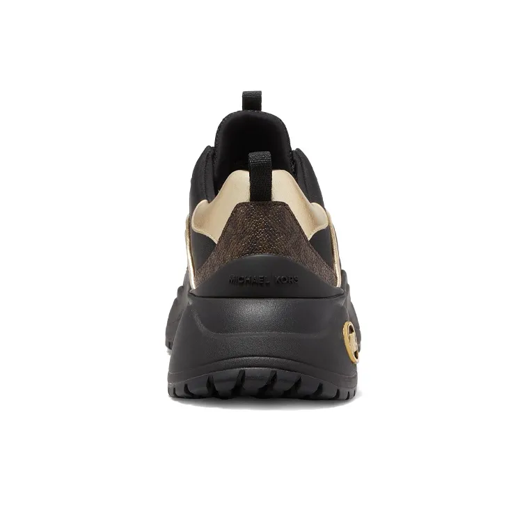 MICHAEL KORS KORS Dara Wear Resistant Low Top Sports Casual Shoes Women's Black Gold-3