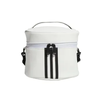 Adidas Polyurethane Golf Bag, Cylinder Bag, Shoulder Bag, Crossbody Bag, Handbag Regular Women's White