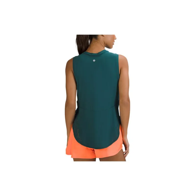 Lululemon Sleeveless Sports Shirts Women's Green-1