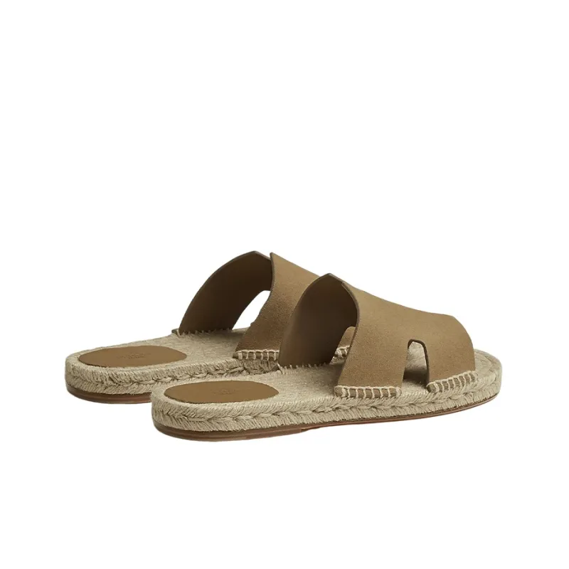 HERMES Antigua Odor Resistant Slide Slippers Men's Light Brown-4