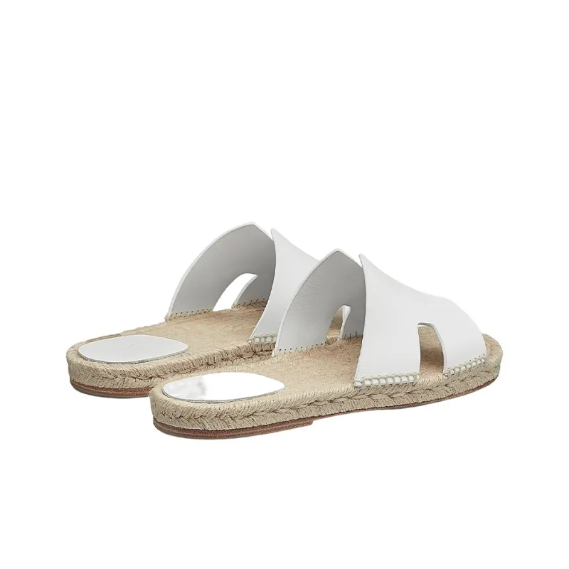 HERMES Antigua Odor Resistant Slide Slippers Men's White-3