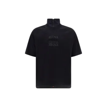 Zzegna T Shirts Men Black