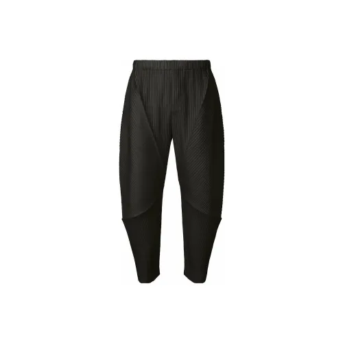 Homme Plissé Issey Miyake Casual Pants Men Black