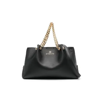 MICHAEL KORS Calfskin Handbag Shoulder Bag Crossbody Bag Small Size Women's Black