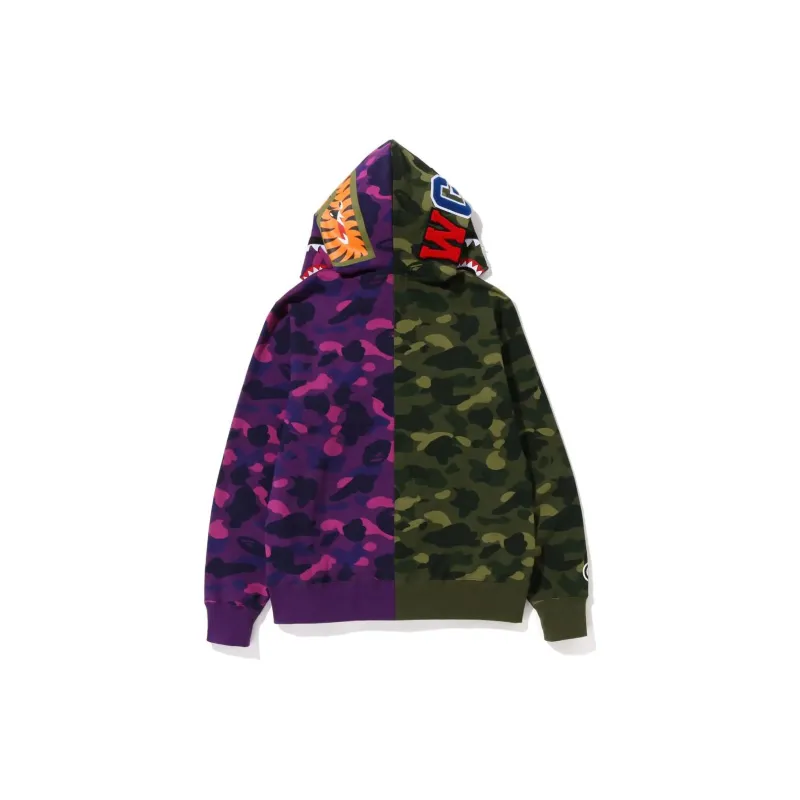 Bape Color Camo Shark Full Zip Hoodie FW22-3