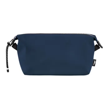LONGCHAMP Le Pliage Energy Cow Leather Travel Bag Clutch Makeup Bag Men's Navy