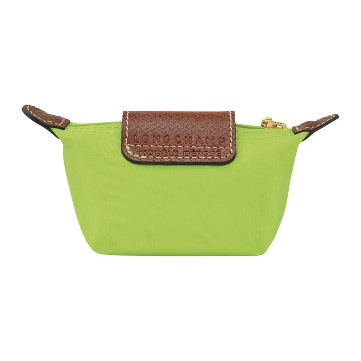LONGCHAMP Le Pliage Cow Leather Clutch Coin Purse Regular Women's Green-1