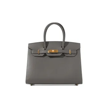HERMES Birkin Epsom Leather Birkin Bag Handbags 30 Women's 0L Grismeyer Cumulonimbus Gray