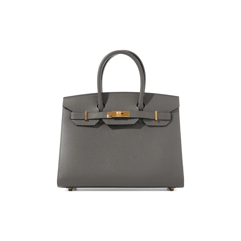 HERMES Birkin Epsom Leather Birkin Bag Handbags 30 Women's 0L Grismeyer Cumulonimbus Gray-0
