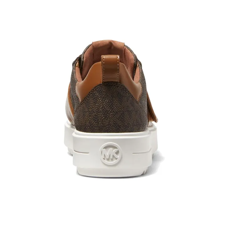 MICHAEL KORS Emmett Low-Top Stylish Skateboarding Shoes Women's Brown-4