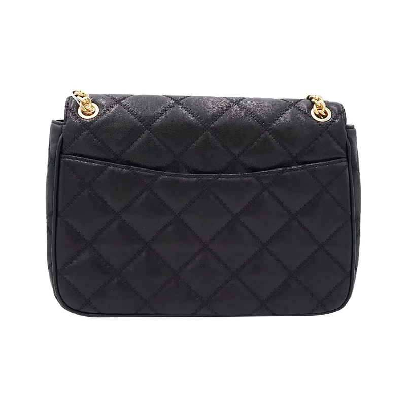 TORY BURCH TB Willa Leather Shoulder Bag, Crossbody Bag Tubas Women's Black-4
