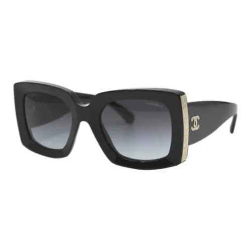 CHANEL Sunglasses Women's Black