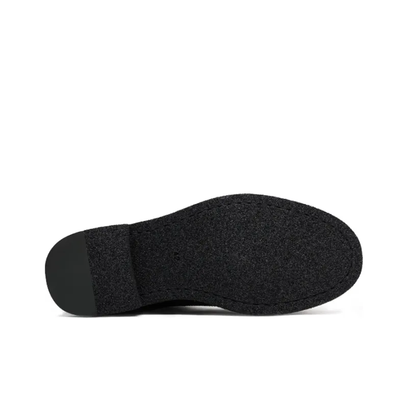 Viplander Dress Shoes Men Low Top Black-4