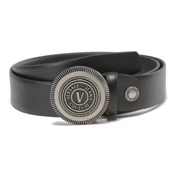 VERSACE JEANS COUTURE Leather Belts Men Black