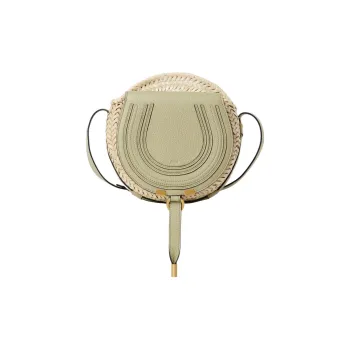 Chloe Marcie Palm Leaf With Grain Calfskin Shoulder Bag, Crossbody Bag Women's Green