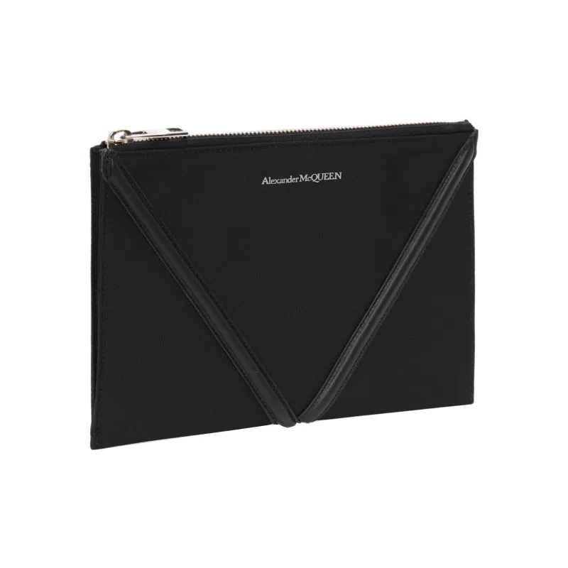 Alexander McQueen Nylon Clutch Small Size Unisex Black-1