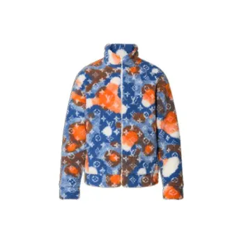 LOUIS VUITTON Jacquard Camo Fleece Blouson