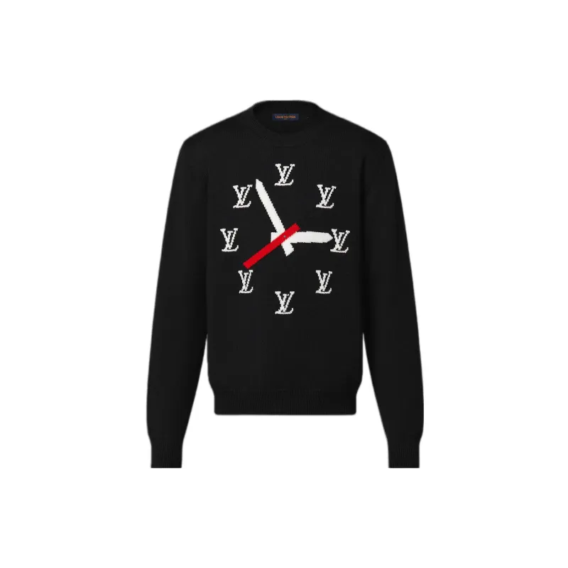 LOUIS VUITTON Clock Instarsia Pullover-6