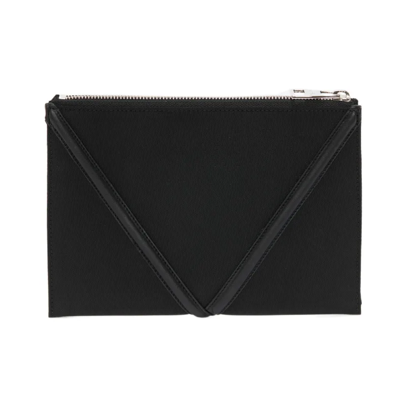Alexander McQueen Nylon Clutch Small Size Unisex Black-2