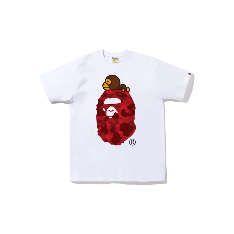 Bape Color Camo Milo On Big Ape Tee FW22-5