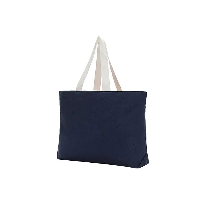 Vans Cotton Patchwork Canvas Tote Bag Shopping Bag Canvas Bag Handbag Regular Unisex Blue-2