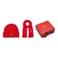 Red+Candy Canes Embroidery Red Scarf Box