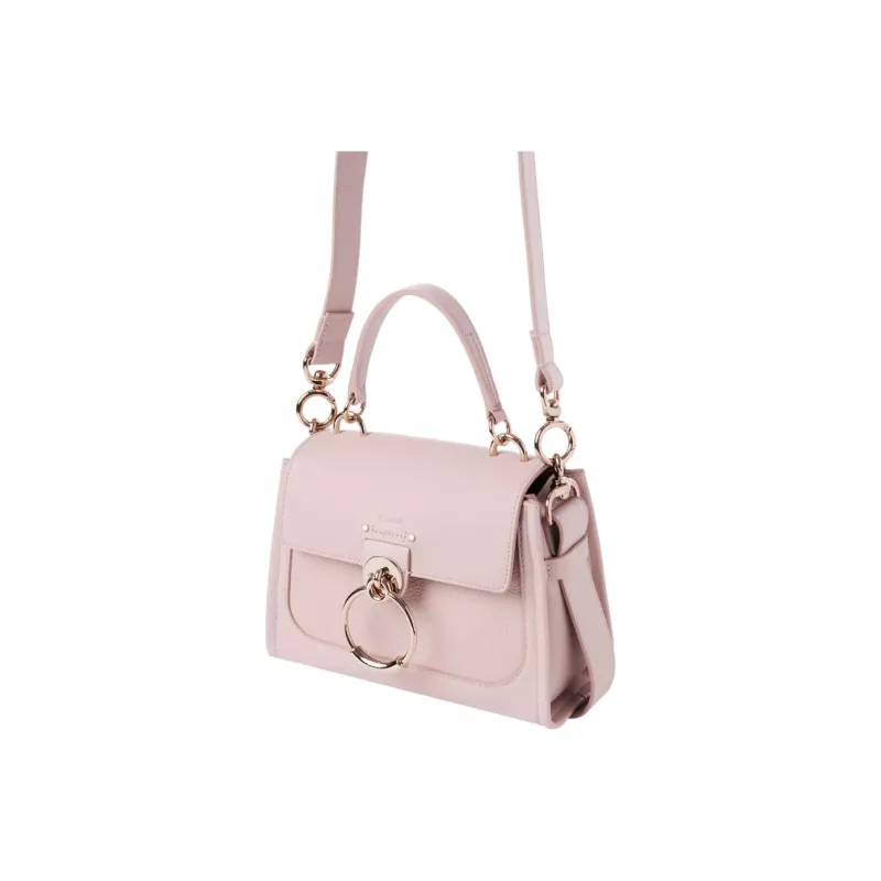 Chloe Tess Calfskin Shoulder Bag Crossbody Bag Handbag Mini Women's Pink-2
