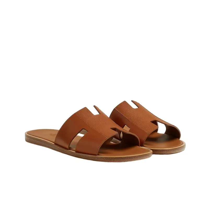 HERMES Izmir Sandal Naturel H Epsom Heritage Calfskin Leather-3