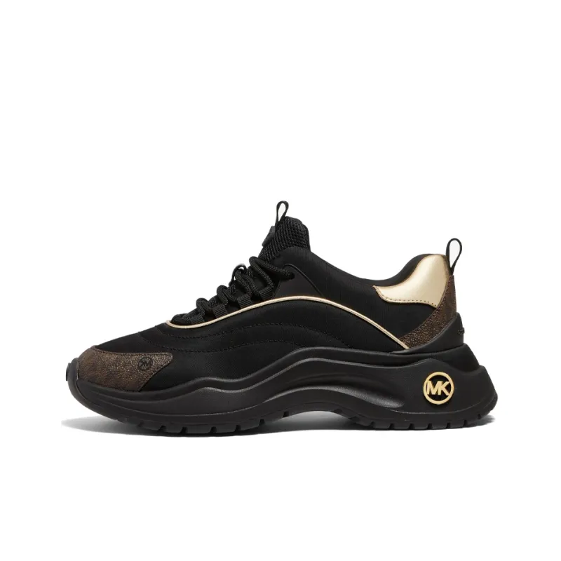 MICHAEL KORS KORS Dara Wear Resistant Low Top Sports Casual Shoes Women's Black Gold-0