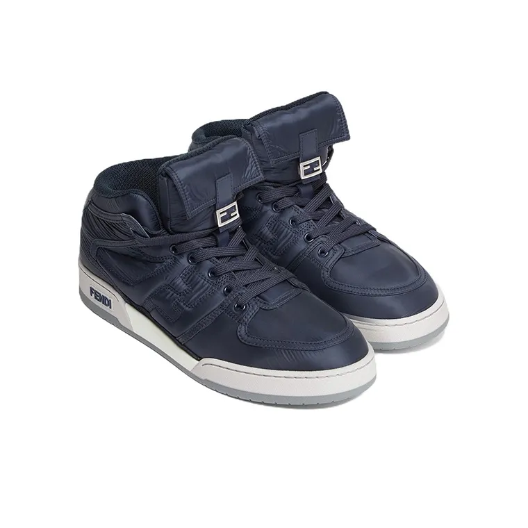 FENDI Match High-Top Sneakers-3