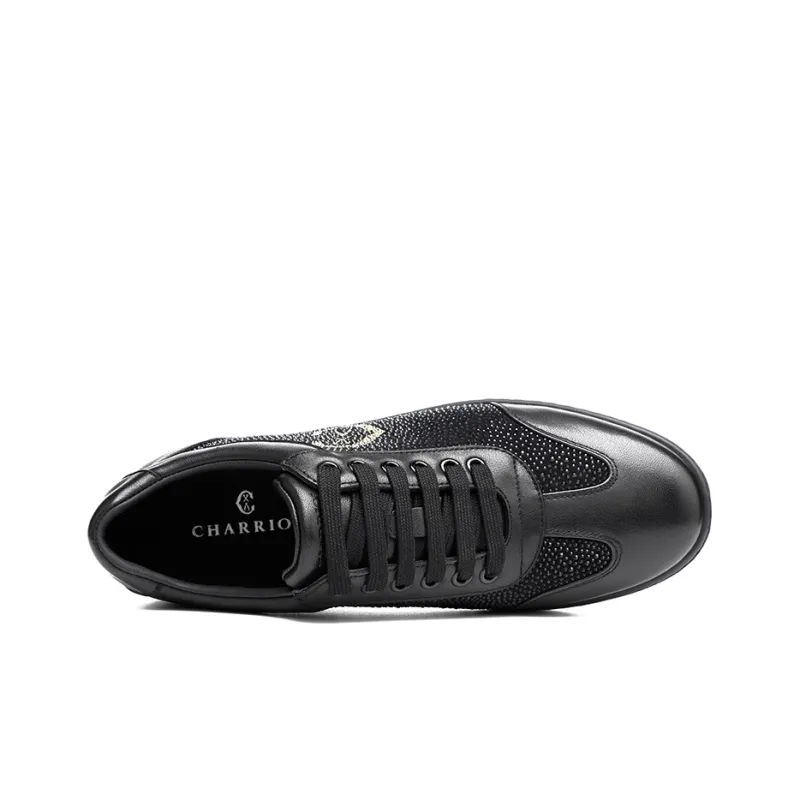CHARRIOL Skateboard Shoes Men Low-Top Black-3