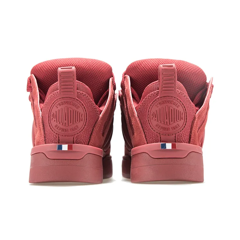 Palladium Skate Thin New Year Low Top Skateboard Shoes Women's Red-3