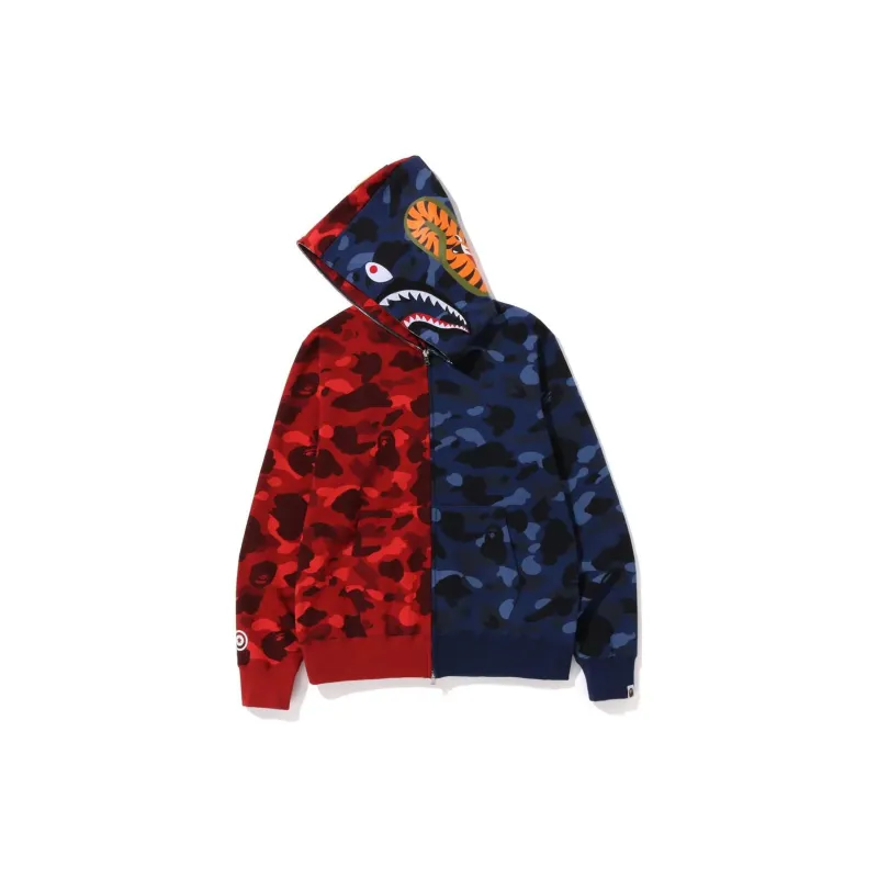 Bape Color Camo Shark Full Zip Hoodie FW22-6