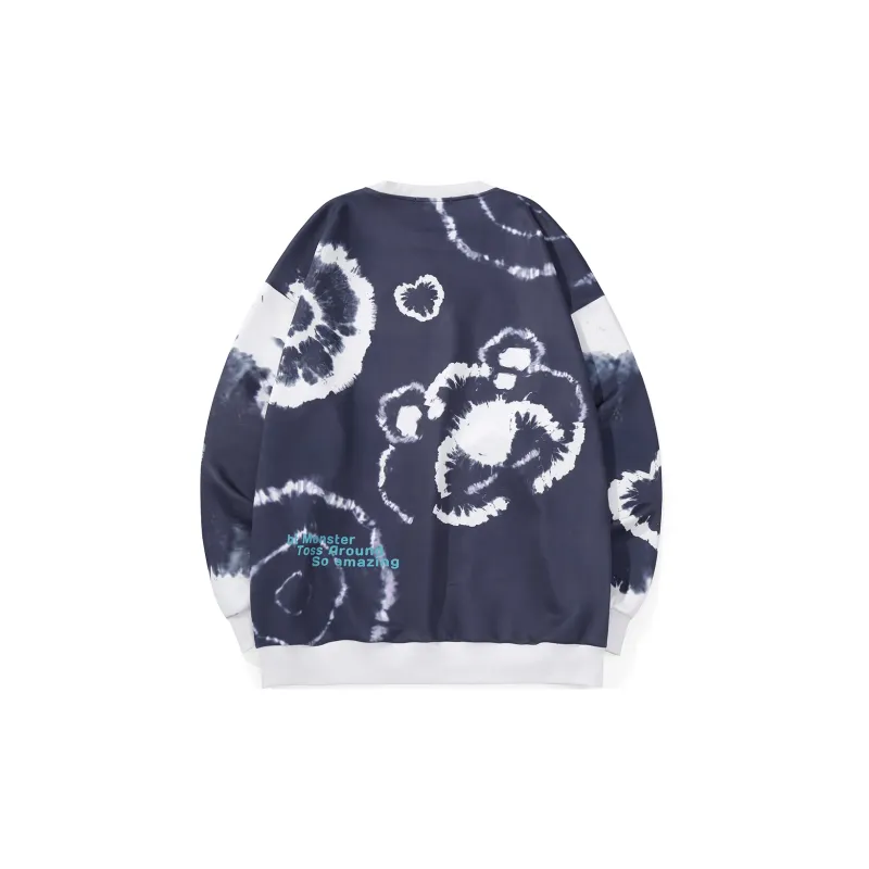 Bt Crew Neck Loose Fit Cardigan Sweatshirt Spring Fall Unisex-1