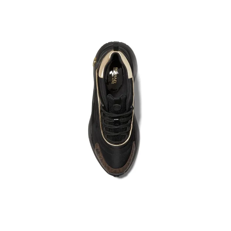 MICHAEL KORS KORS Dara Wear Resistant Low Top Sports Casual Shoes Women's Black Gold-2