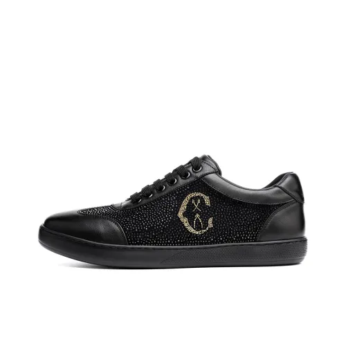 CHARRIOL Skateboard Shoes Men Low-Top Black