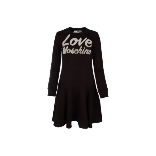 LOVE MOSCHINO Long-Sleeved Dresses Women's Black