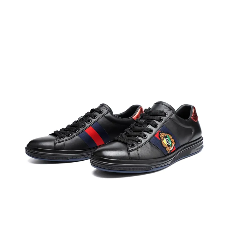 CHARRIOL Skateboard Shoes Men Low-Top Black-2