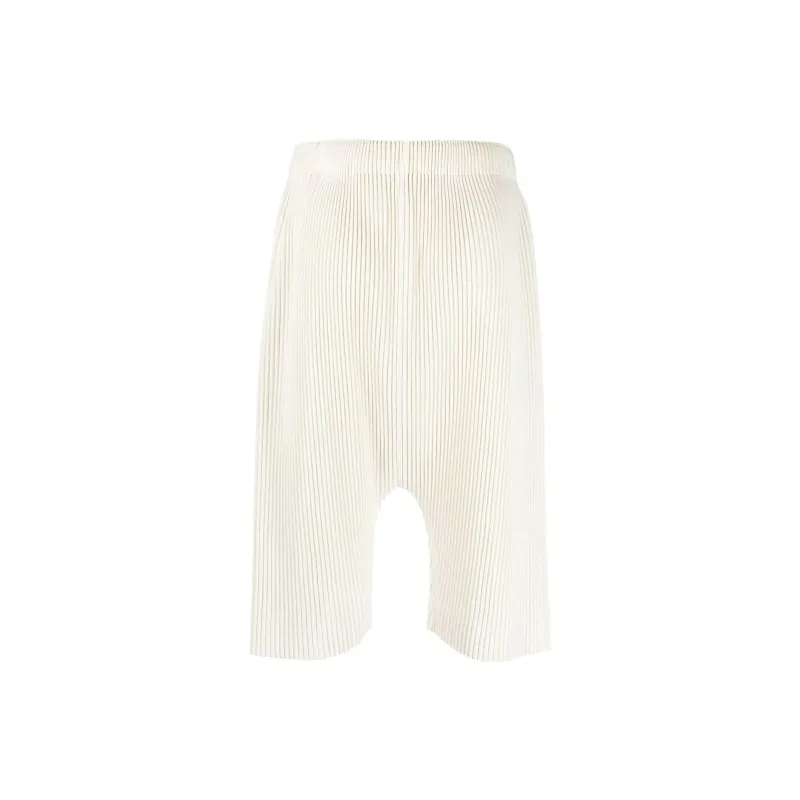 Homme Plissé Issey Miyake Casual Shorts Men White-1