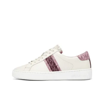 MICHAEL KORS Irving Low Top Stylish Skateboarding Shoes Women's Beige Red