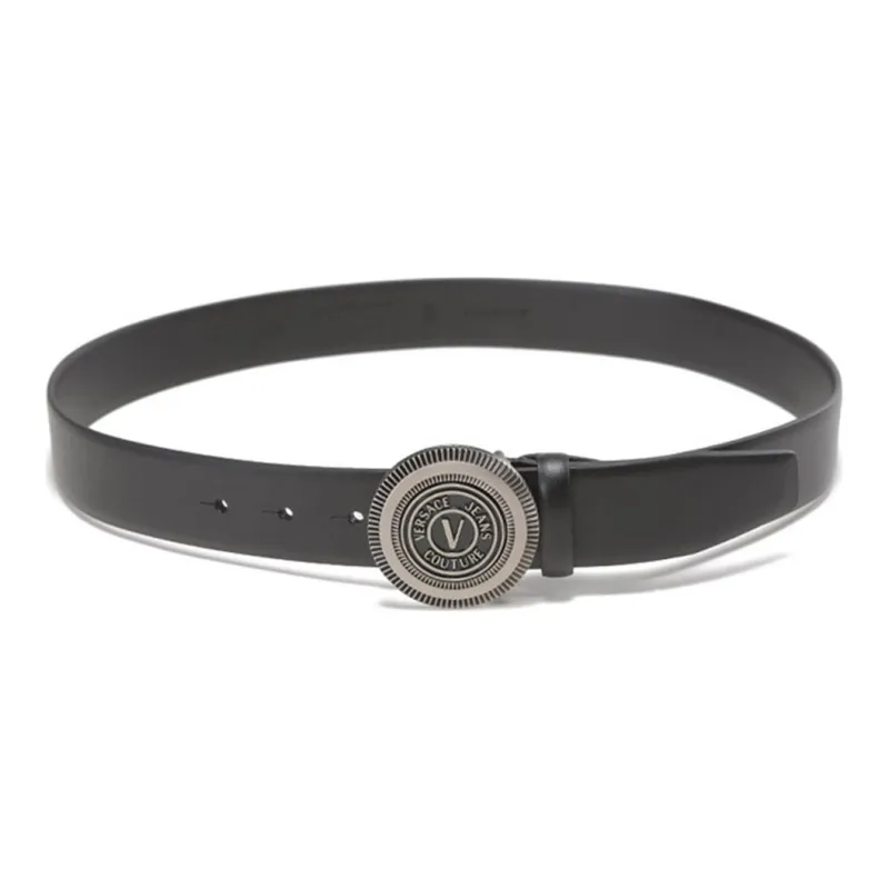 VERSACE JEANS COUTURE Leather Belts Men Black-2