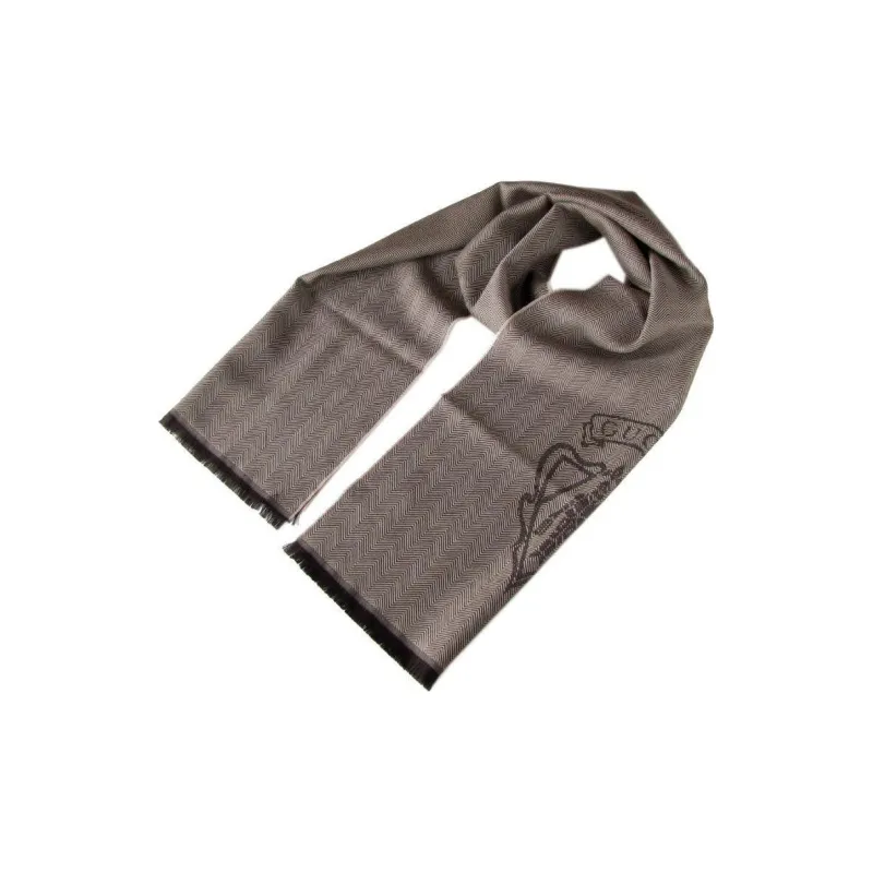 GUCCI Shawls Unisex Brown-2