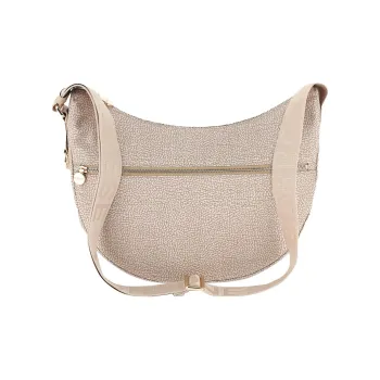 BORBONESE Zipped Medium Shoulder Bag