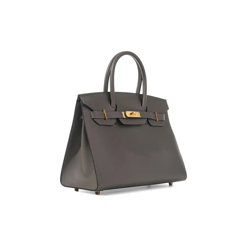 HERMES Birkin Epsom Leather Birkin Bag Handbags 30 Women's 0L Grismeyer Cumulonimbus Gray-1
