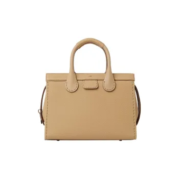 Chloe Edith Calfskin Tote Bag, Shopping Bag, Shoulder Bag, Crossbody Bag, Handbag Medium Size Women's Brown