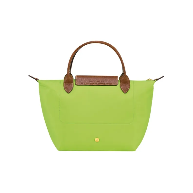 LONGCHAMP Le Pliage Cow Leather Canvas Canvas Bag Dumpling Bag Handbags Small Size Women's Green-2